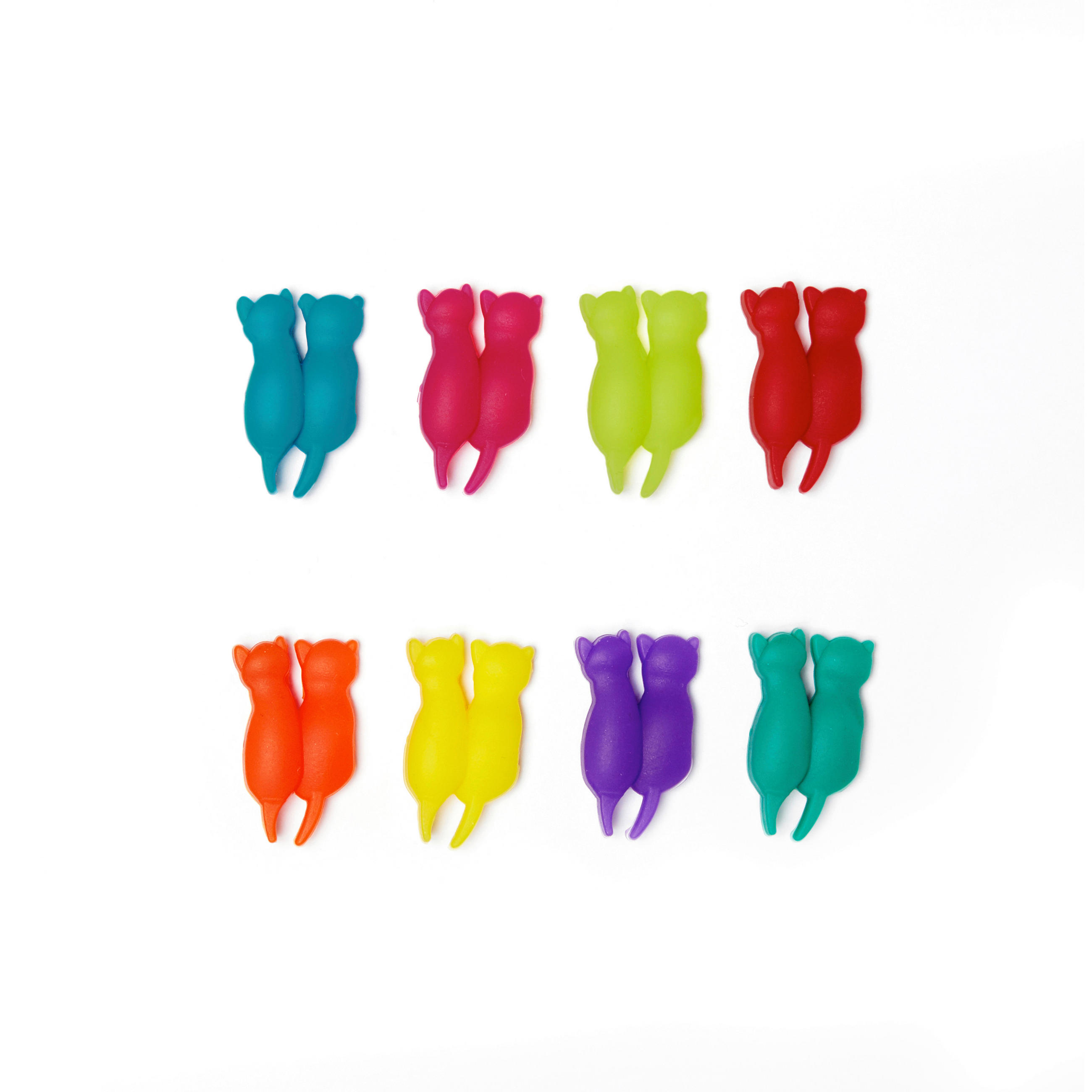 SADA DEKORACÍ NA SKLENICE - vícebarevná, Basics, plast (2/13/8cm) - Kikkerland