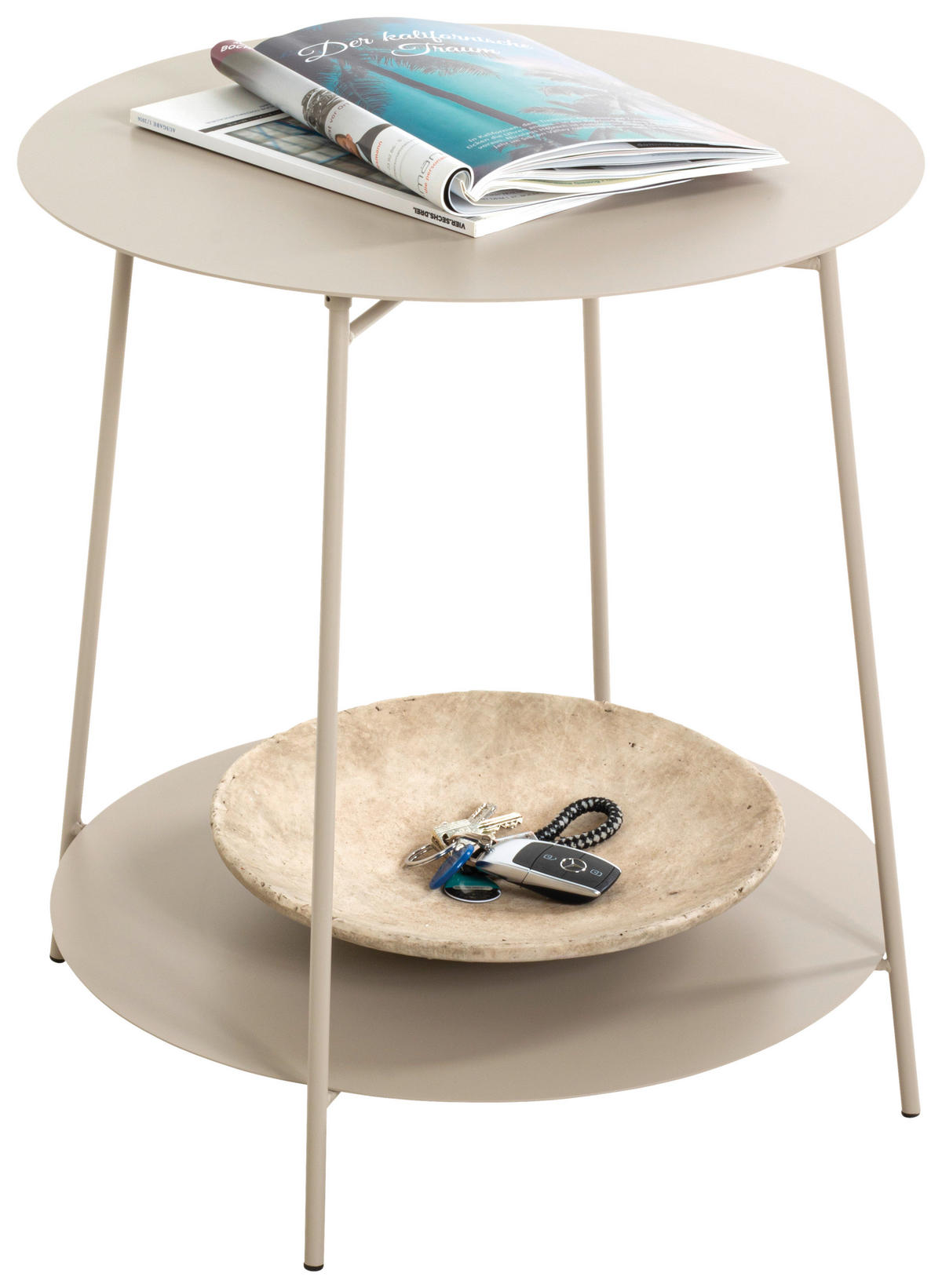 BEISTELLTISCH in Metall  - Kaschmir, Trend, Metall (50/50cm)