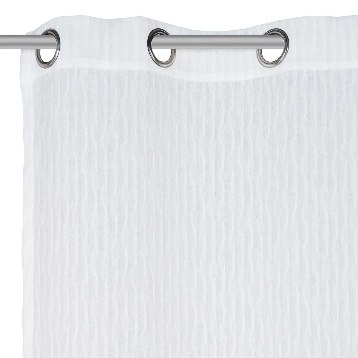 ZAVESA Z OBROČKI  pol prosojno   140/280 cm  - naravne barve, Design, tekstil (140/280cm) - Esposa