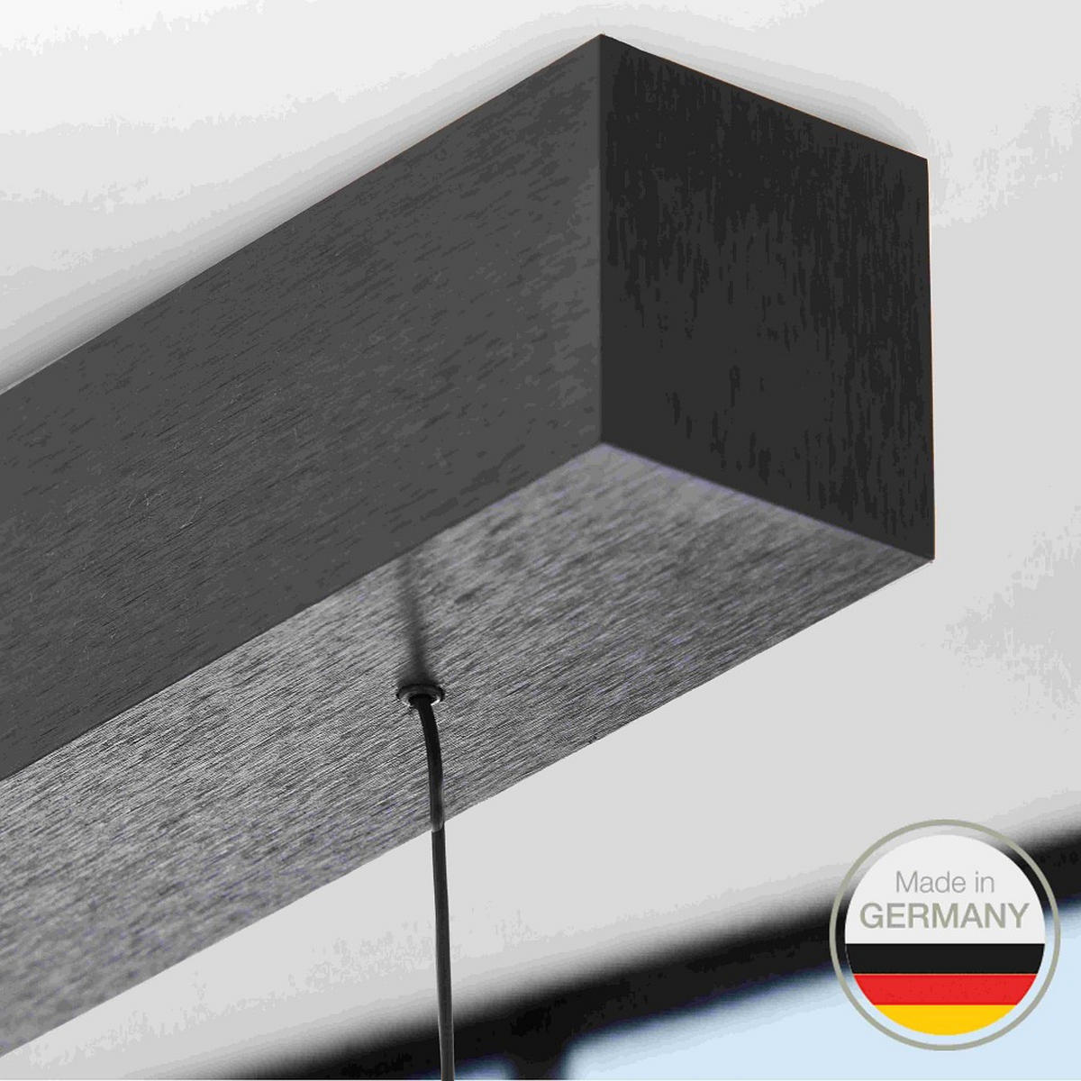 LED-HÄNGELEUCHTE 650 118/1,5/3,5 cm   - Schwarz, Design, Metall (118/1,5/3,5cm) - Ambiente