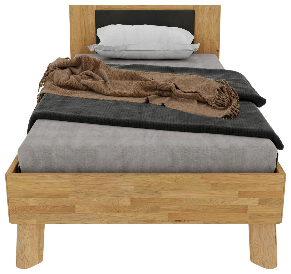 BETT - Wildeiche/Naturfarben, MODERN, Holz (100/200cm) - MID.YOU