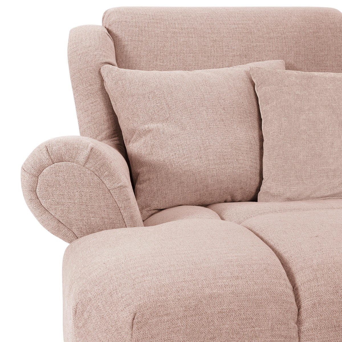 XXL-SESSEL - Schwarz/Rosa, KONVENTIONELL, Holz/Textil (125/100/140cm) - Carryhome