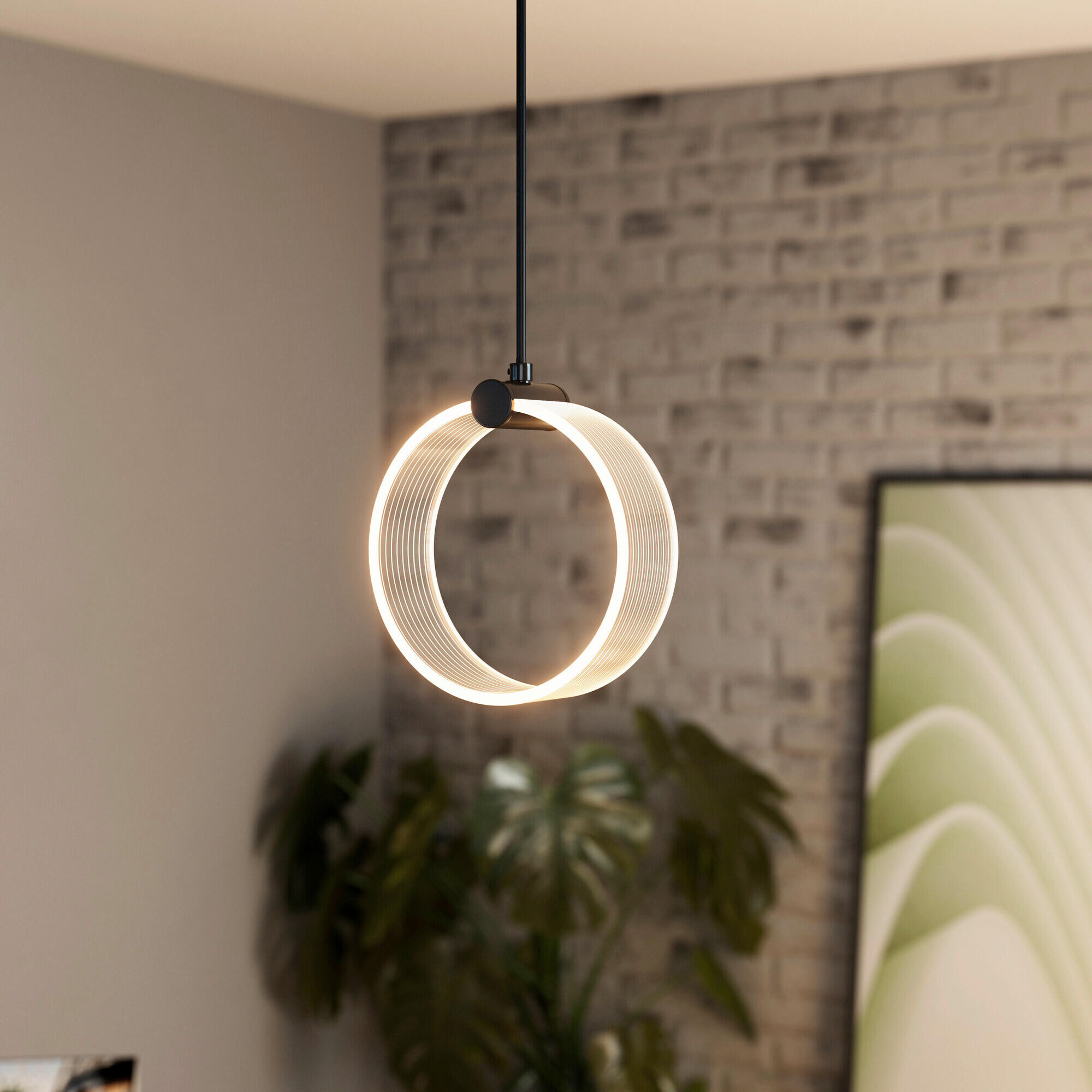 LED-PENDELLEUCHTE 16/15/121 cm  - Schwarz, Basics, Kunststoff (16/15/121cm) - Osram
