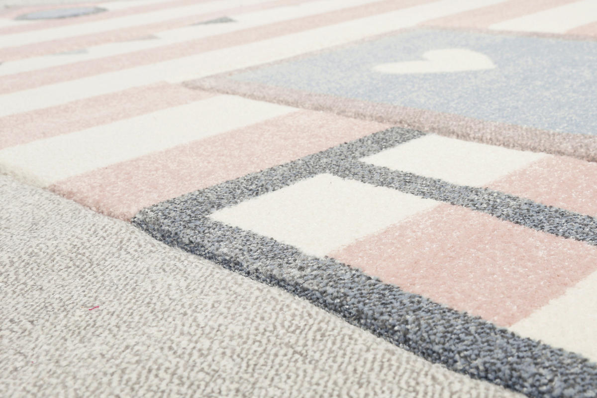 KINDERTEPPICH 120/170 cm Sea Castle  - Hellgrau/Rosa, Trend, Textil (120/170cm) - Esprit