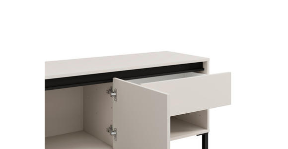 LOWBOARD  150,5/52/40 cm 1 Schublade(n) stehend  - Kaschmir/Schwarz, Basics, Holzwerkstoff/Kunststoff (150,5/52/40cm) - Carryhome