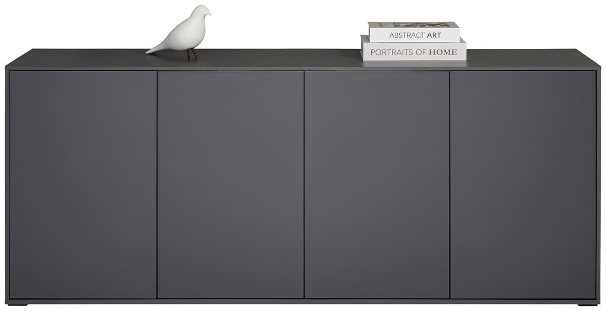 REGALELEMENT 179,1/72,6/40 cm Graphitfarben  179,1/72,6/40 cm  - Graphitfarben, Design, Holzwerkstoff (179,1/72,6/40cm) - home24
