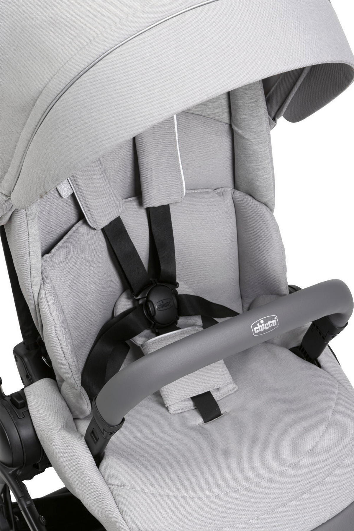 BUGGY One4ever Lounge  - Grau, Basics, Textil/Metall (51/99-109/78cm) - Chicco