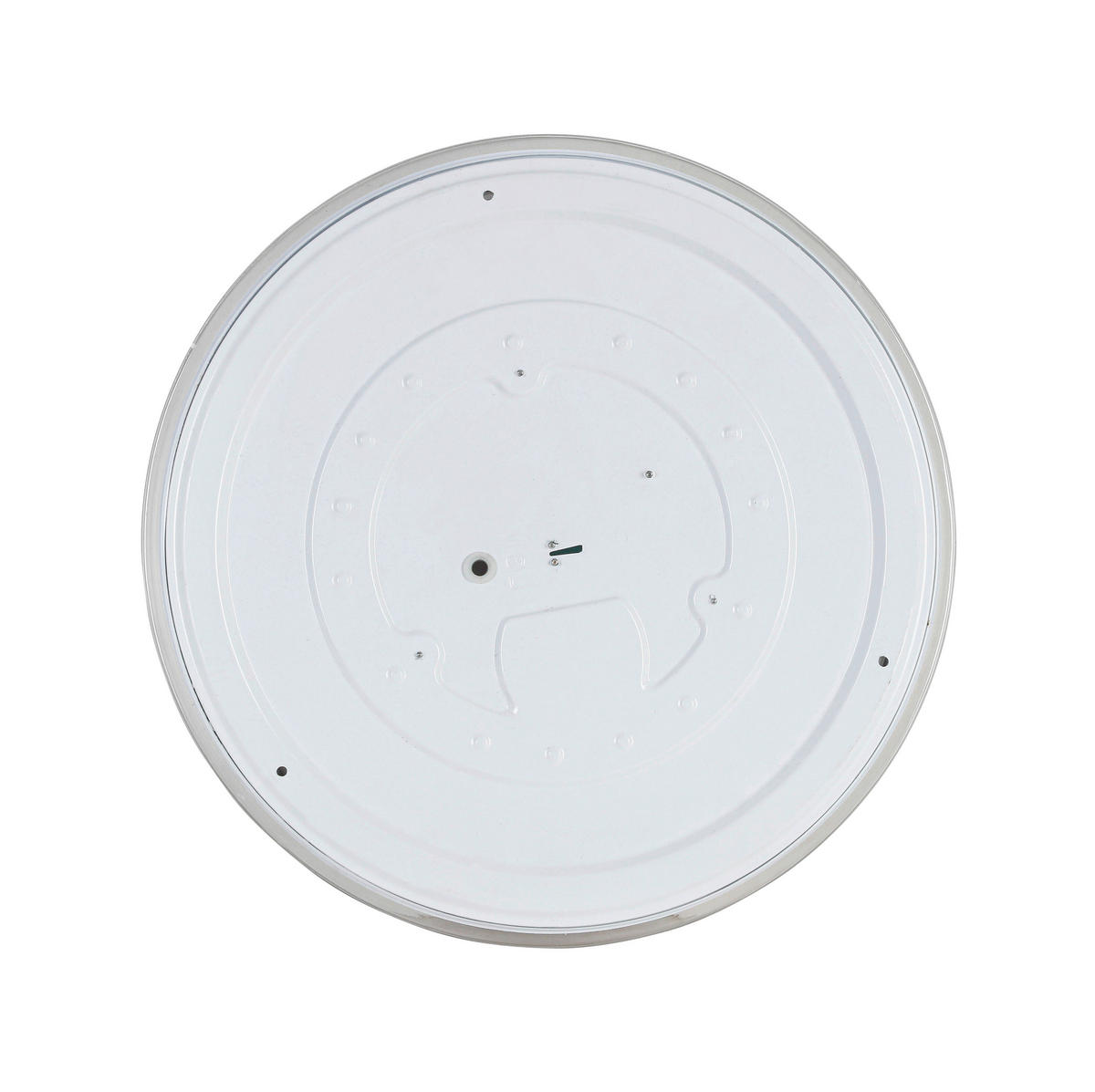 LED-DECKENLEUCHTE Derby 40/8 cm   - Transparent/Silberfarben, Trend, Kunststoff/Metall (40/8cm) - Novel
