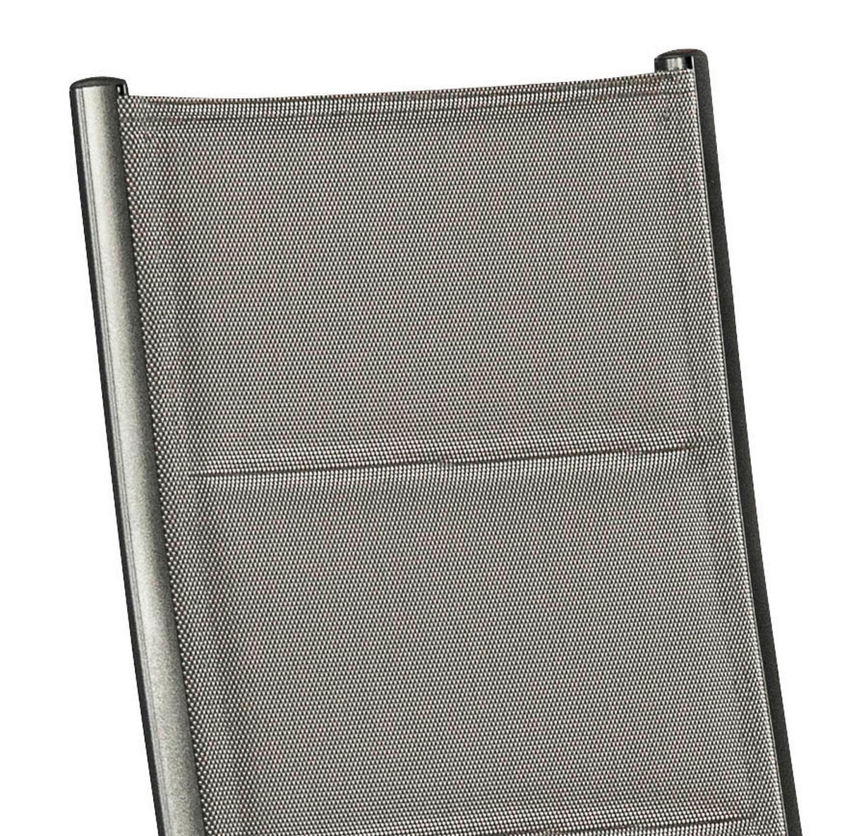 STAPELSESSEL in Metall, Textil Braun, Graphitfarben  - Graphitfarben/Braun, KONVENTIONELL, Textil/Metall (60/108/74cm) - Gardenson