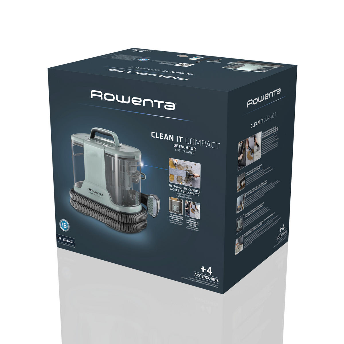 UREĐAJ ZA ČIŠĆENJE TVRDIH POD - boje kadulje, Basics, plastika (38,5/28,2/37,2cm)