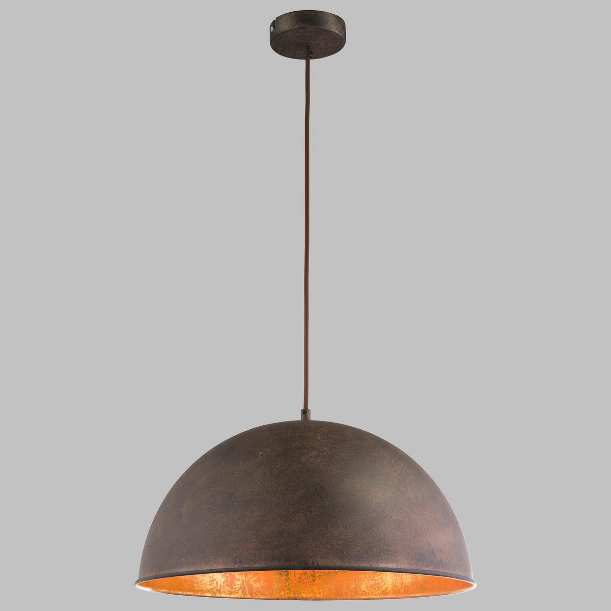 HÄNGELEUCHTE Xirena I 41/120 cm   - Rostfarben/Goldfarben, Trend, Metall (41/120cm) - Globo
