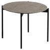 COUCHTISCH in Metall, Keramik 55/55/42 cm  - Hellgrau/Schwarz, Design, Keramik/Metall (55/55/42cm) - Venjakob