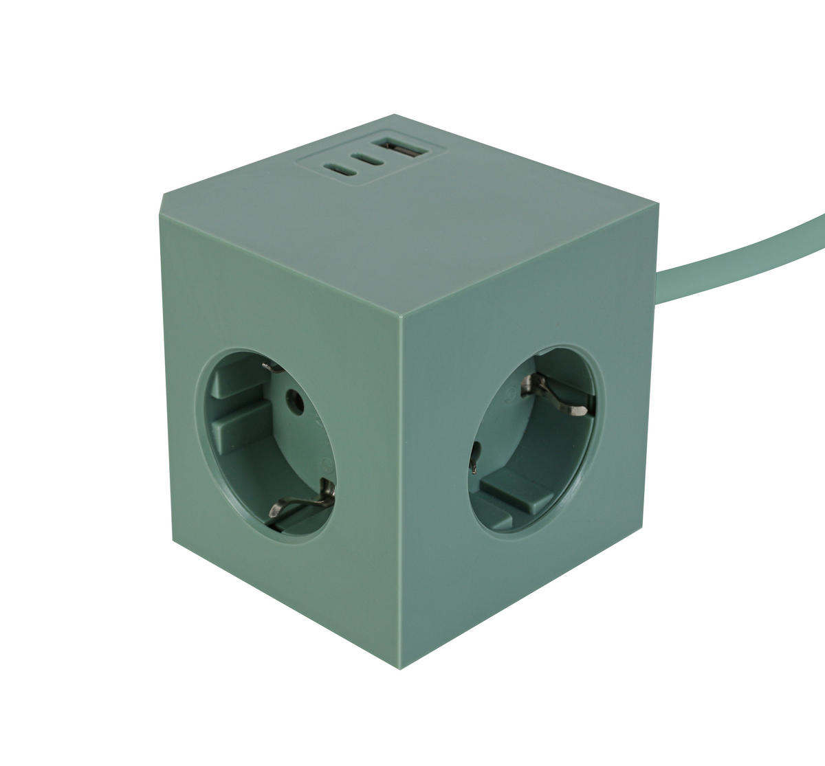 STECKDOSENWÜRFEL - Mintgrün, Basics, Kunststoff (7,5/7,5/7,5cm) - Mican