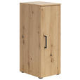 MEHRZWECKSCHRANK 30/83/40 cm  - Schwarz/Eiche Artisan, MODERN, Holzwerkstoff/Kunststoff (30/83/40cm) - Carryhome