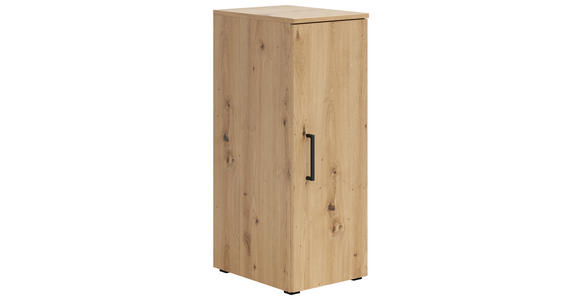 MEHRZWECKSCHRANK 30/83/40 cm  - Schwarz/Eiche Artisan, MODERN, Holzwerkstoff/Kunststoff (30/83/40cm) - Carryhome