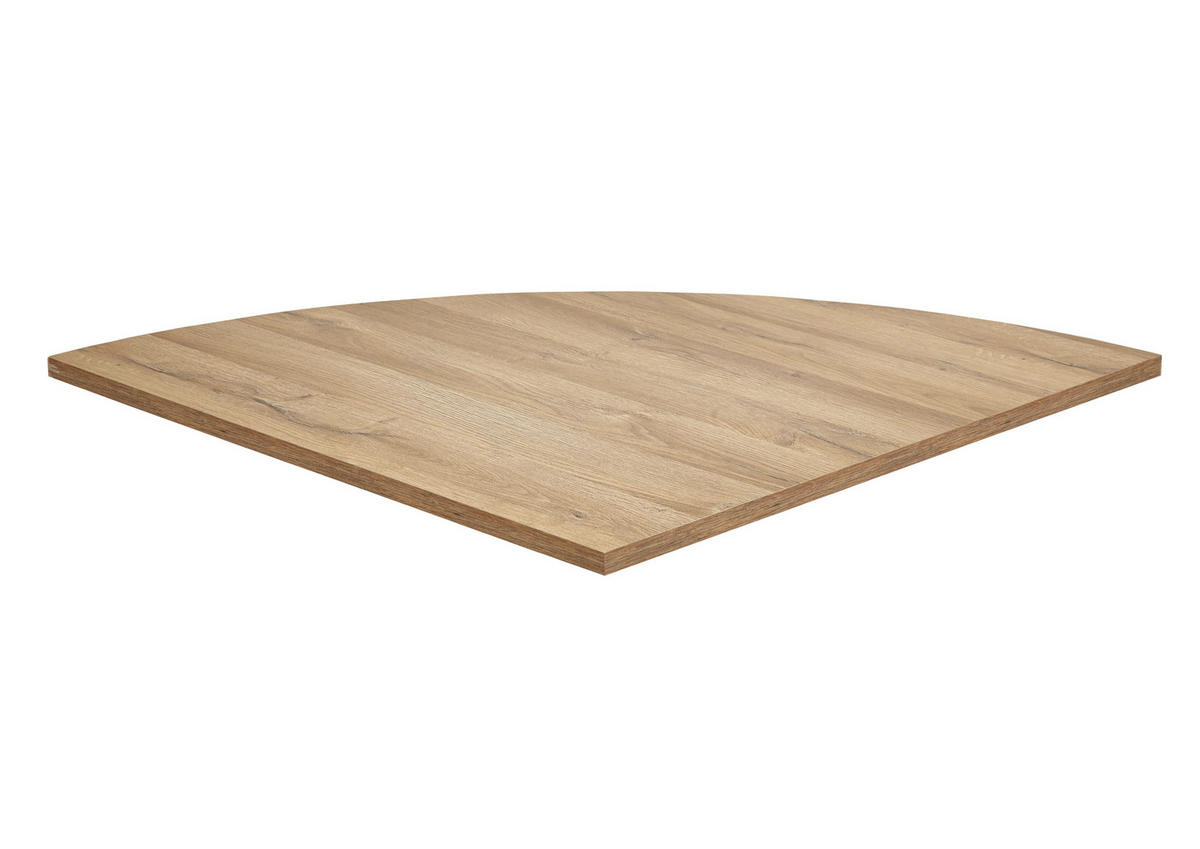 ECKVERBINDUNGSPLATTE - Alteiche, MODERN, Holzwerkstoff (80,0/2,2/80,0cm) - Carryhome