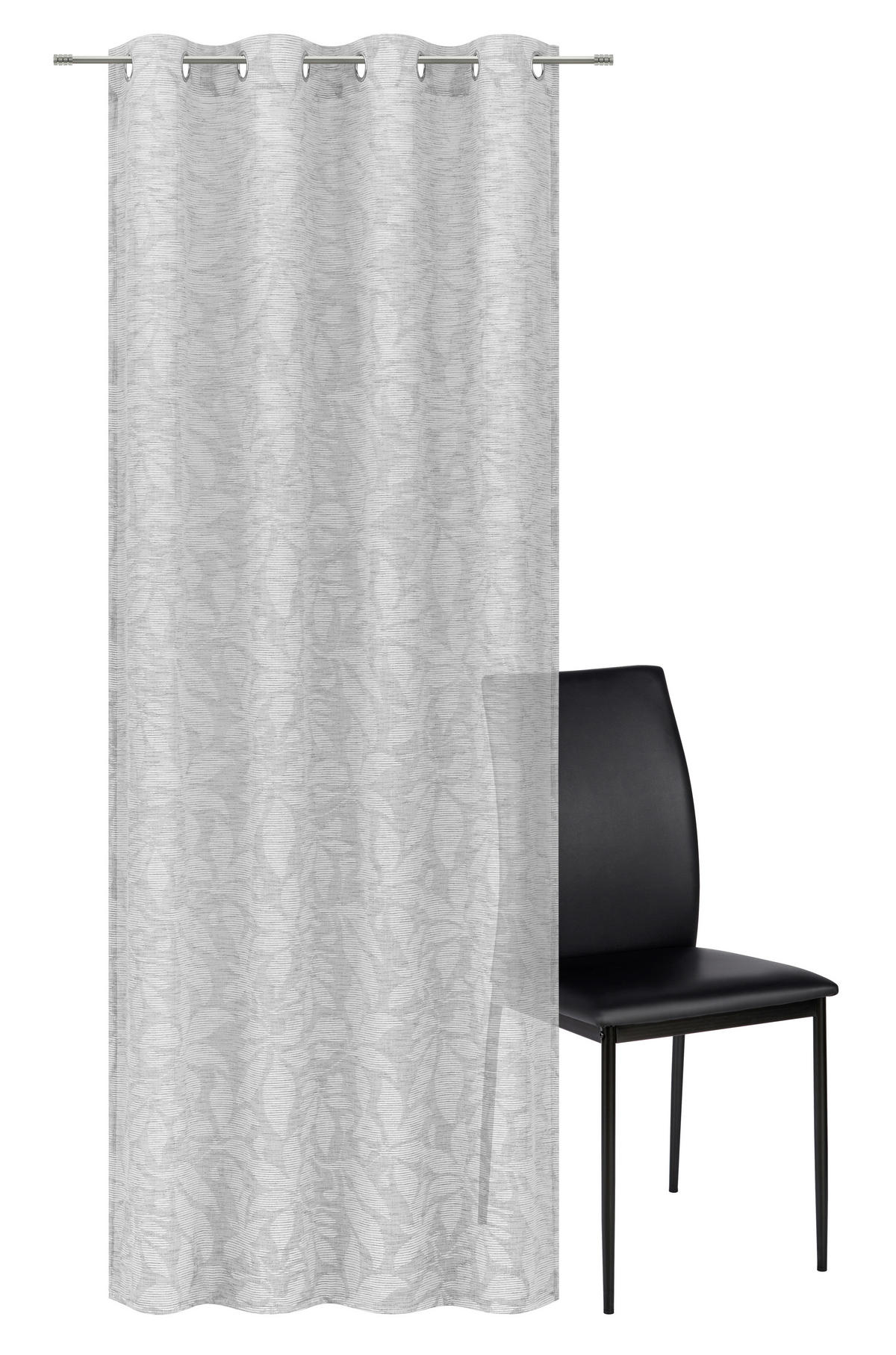 ÖSENSCHAL ARK halbtransparent 135/245 cm   - Silberfarben, Natur, Textil (135/245cm) - Esposa