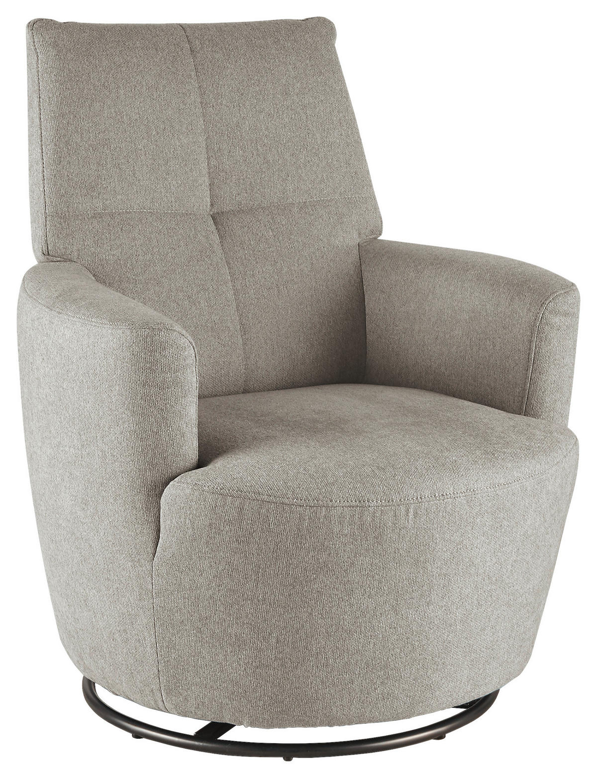 SESSEL Webstoff Grau    - Schwarz/Grau, Design, Textil/Metall (80/96/88cm) - SetOne by Musterring
