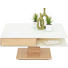 COUCHTISCH in Glas, Holz - Eichefarben/Silberfarben, KONVENTIONELL, Glas/Holz (35/90/36cm) - Voglauer COUCHTISCH in Glas, Holz - Eichefarben/Silberfarben, KONVENTIONELL, Glas/Holz (35/90/36cm) - Voglauer