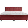 BOXSPRINGBETT 240/200 cm  in Rot  - Wengefarben/Rot, Trend, Holz/Textil (240/200cm) - Esposa