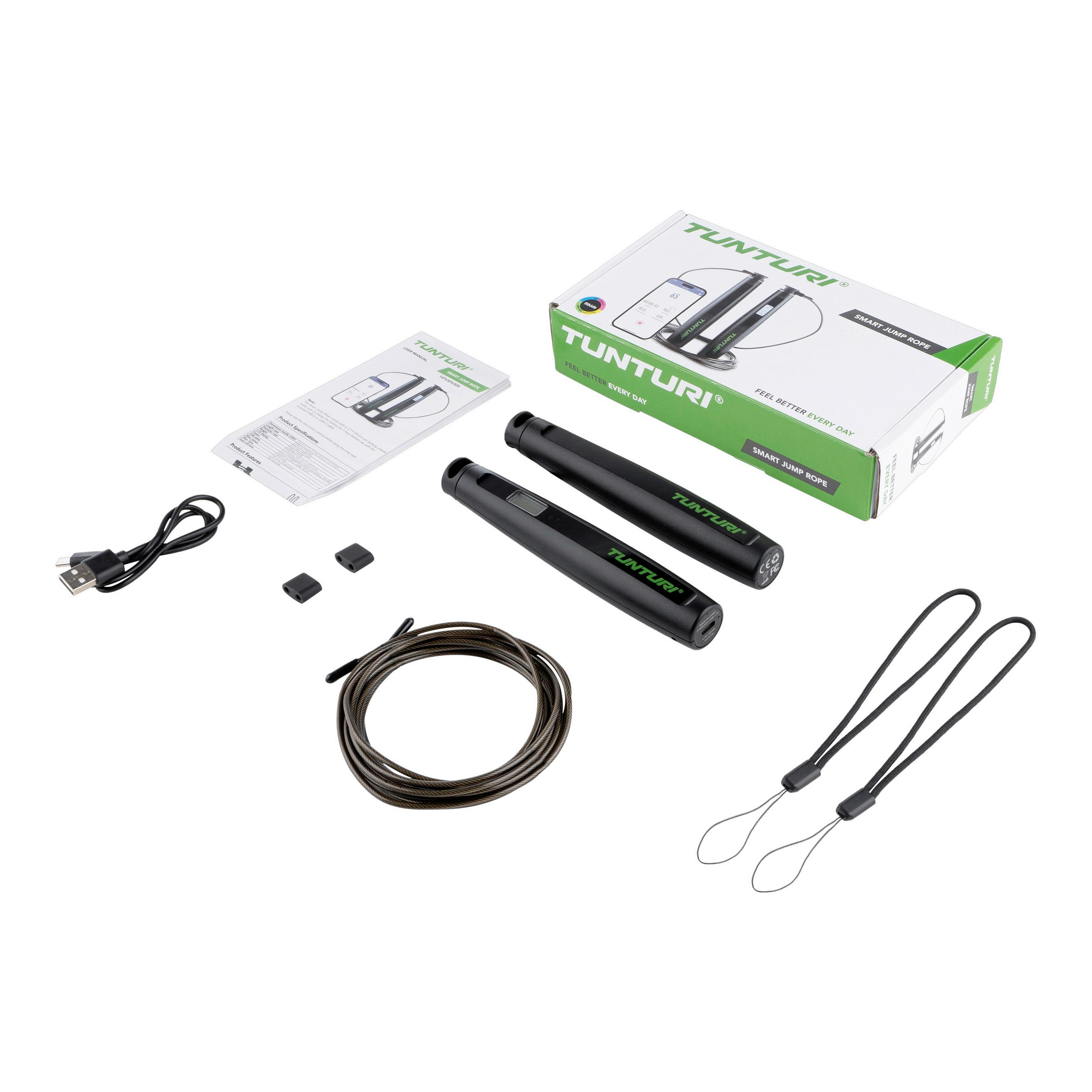 SPRINGSEIL  - Schwarz, KONVENTIONELL, Kunststoff (0,03cm)