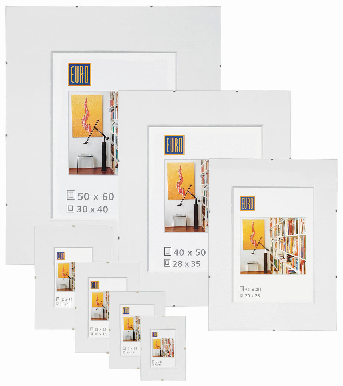 okvir 62X93CM  91.5/61/1 cm        - prozirno, Basics, staklo (91.5/61/1cm) - Boxxx
