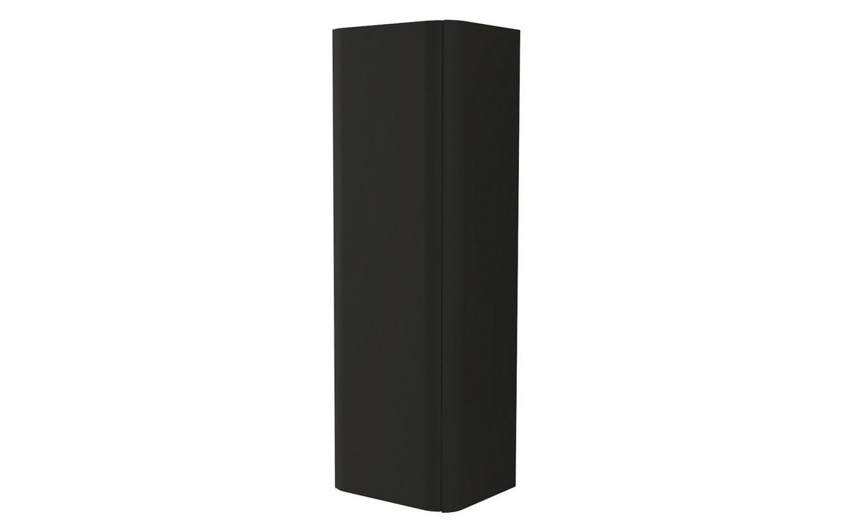 VYSOKÁ SKŘÍŇ, černá, 43/130/35 cm - černá, Basics, kompozitní dřevo (43/130/35cm) - Welnova
