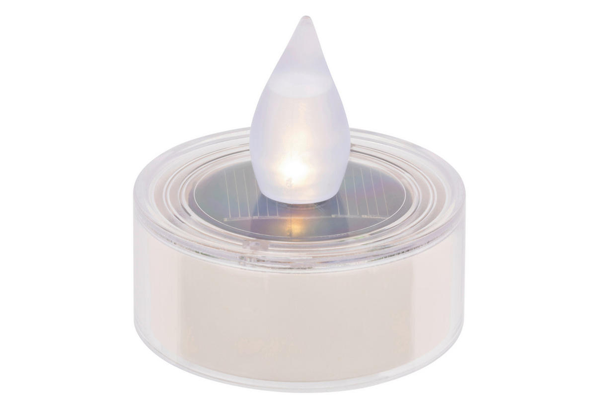 Solarleuchte Amarillo 10er Set Amarillo 5,2/5 cm   - Weiß, Basics, Kunststoff (5,2/5cm) - Ambia Garden