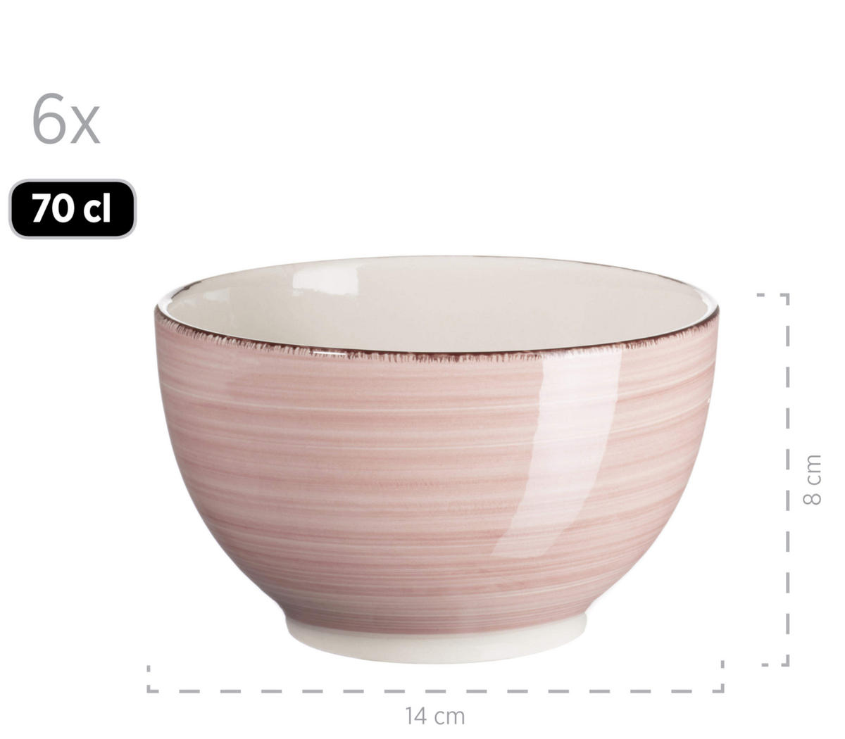 KOMBISERVICE Koralle 30-teilig Lumaca  - Koralle, Basics, Keramik (60/32/32cm) - Mäser