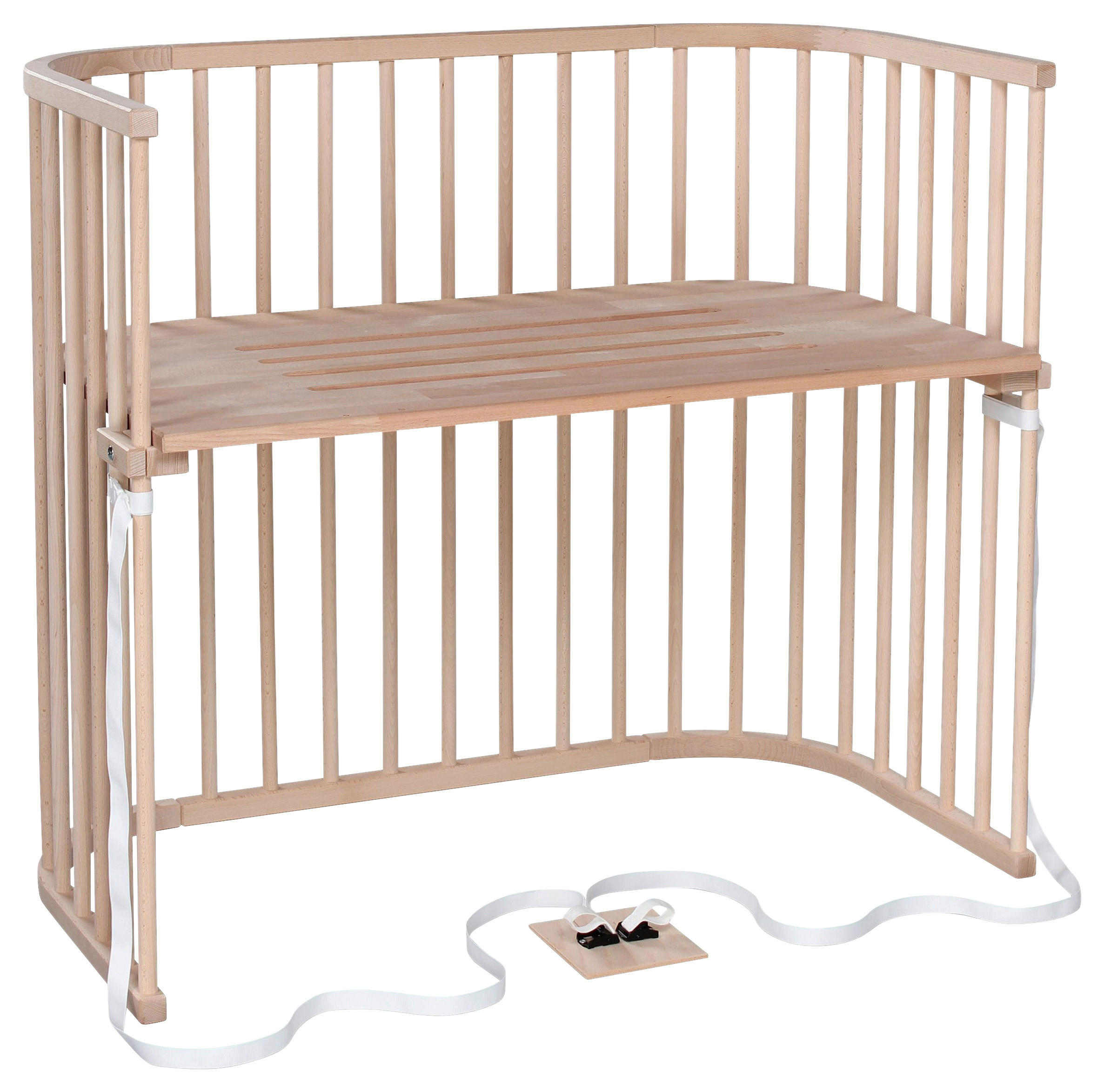 BEISTELLBETT 110/62/96,50 cm  - Naturfarben, Basics, Holz (110/62/96,50cm) - Babybay