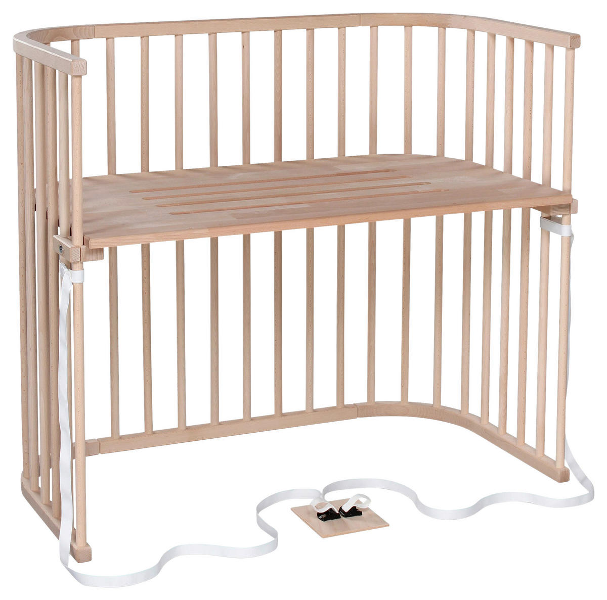 BEISTELLBETT  110/62/96,50 cm  - Naturfarben, Basics, Holz (110/62/96,50cm) - Babybay