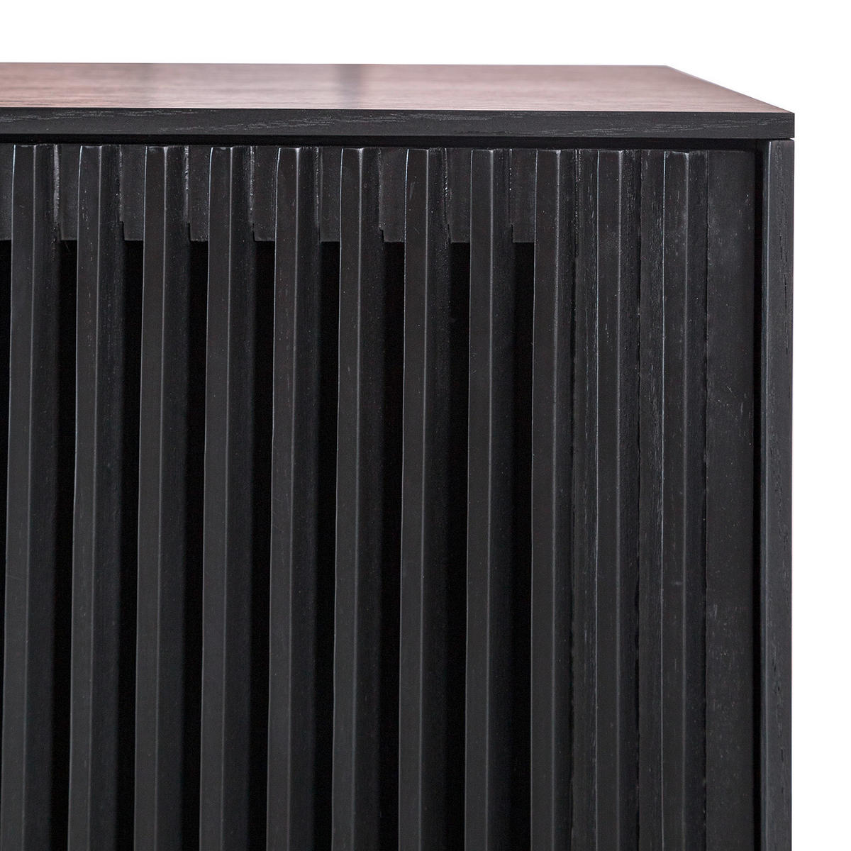 SIDEBOARD antracit, svart  160/82/45 cm  - svart/antracit, Design, metall/trämaterial (160/82/45cm) - home24