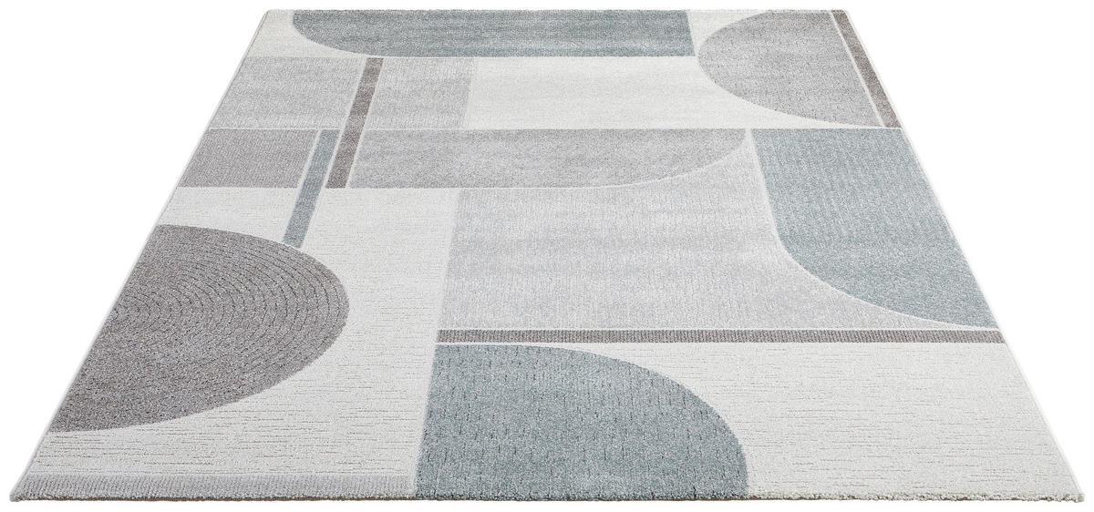 WEBTEPPICH 200/290 cm Valencia Grau, Petrol, Hellgrau  - Petrol/Hellgrau, Design, Textil (200/290cm) - Novel