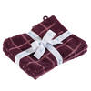 FROTTIERSET Violett, Mauve 4-teilig  - Violett/Mauve, Natur, Textil (16/21cm) - Bio:Vio