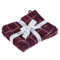 FROTTIERSET Violett, Mauve 4-teilig  - Violett/Mauve, Natur, Textil (16/21cm) - Bio:Vio