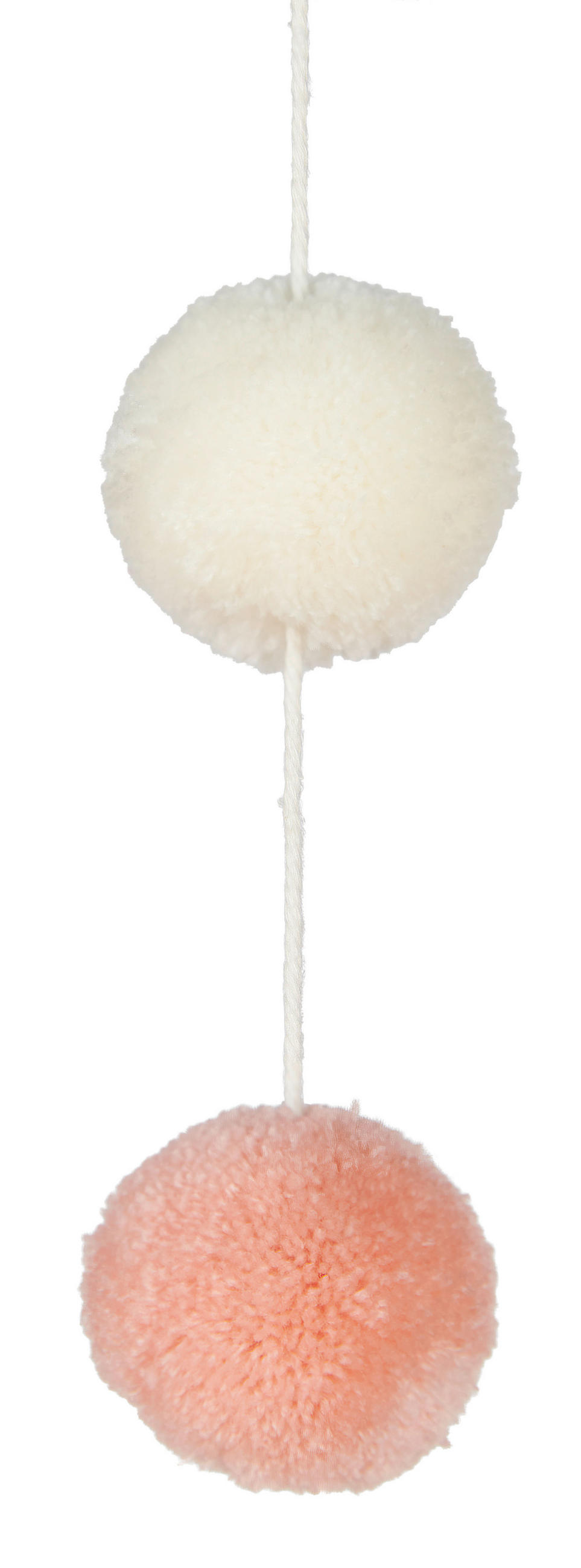 MOBILE SWEET BALLERINA  - Pink/Weiß, Trend, Holz/Textil (33/45cm) - Patinio