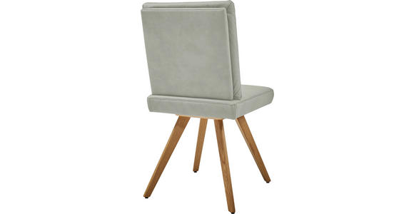 STUHL in Mikrofaser Textil, Holzwerkstoff - Eichefarben/Hellgrau, Design, Holzwerkstoff/Textil (46/94/58cm) - Dieter Knoll