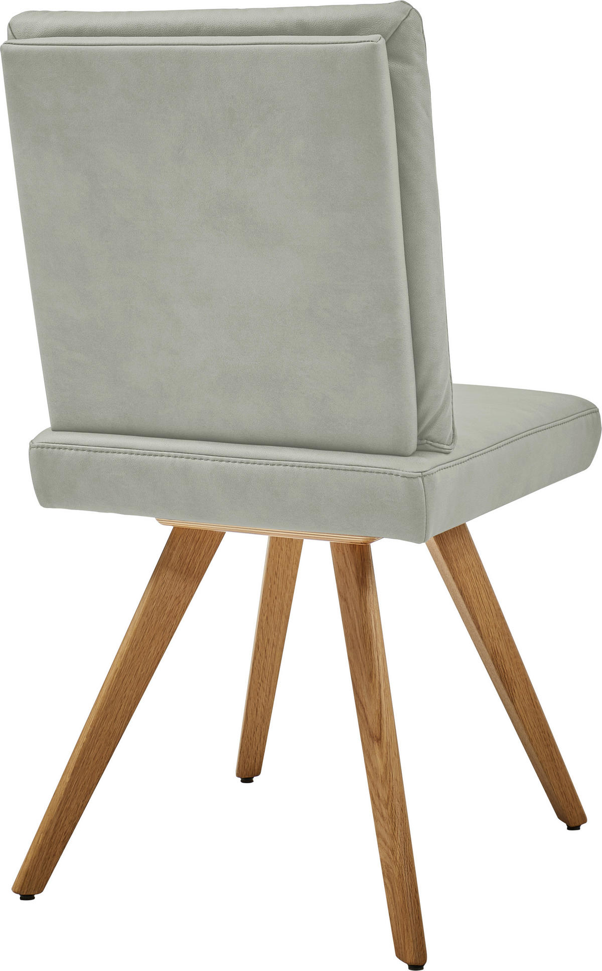 STUHL  in Mikrofaser Textil, Holzwerkstoff  - Eichefarben/Hellgrau, Design, Holzwerkstoff/Textil (46/94/58cm) - Dieter Knoll