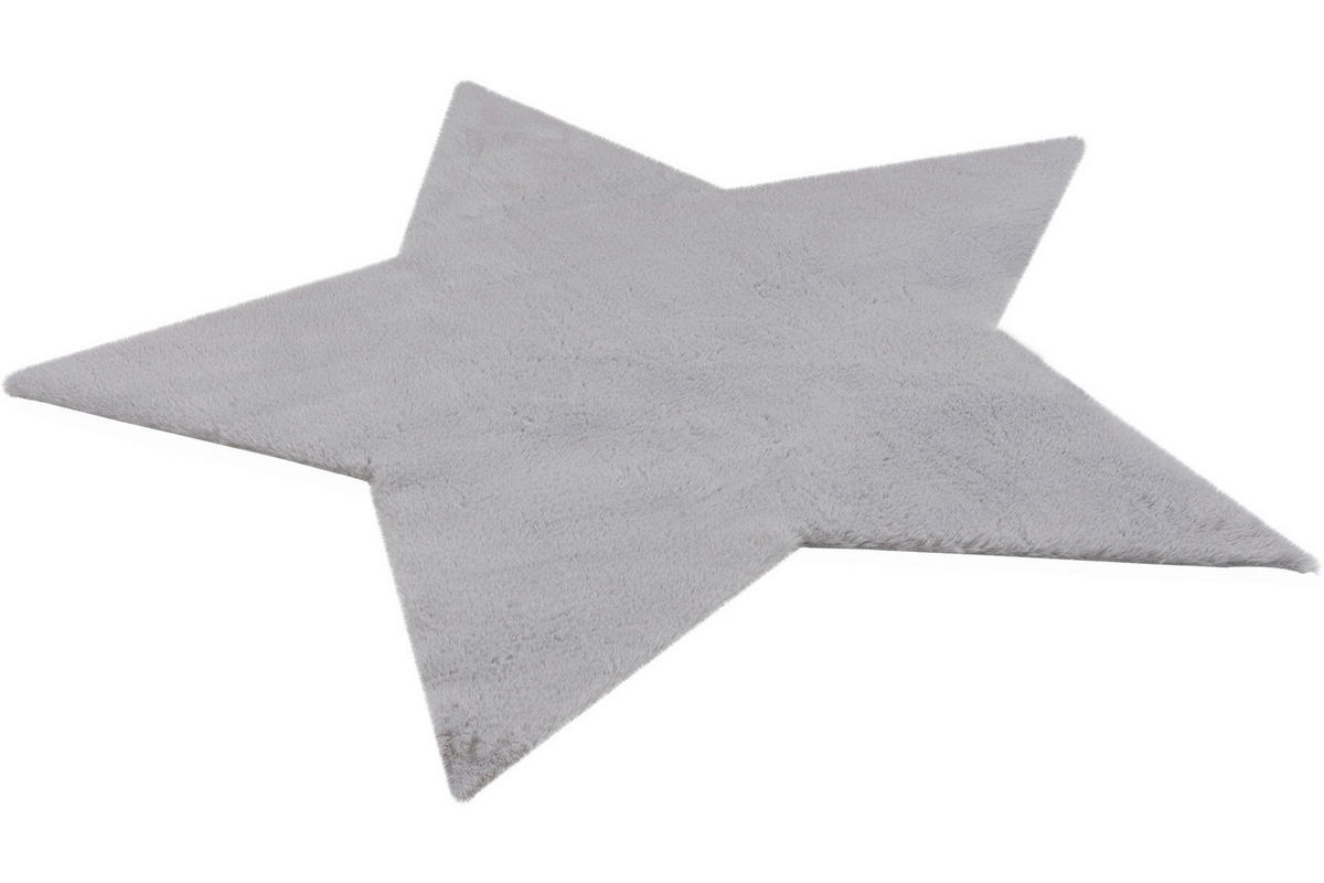 KINDERTEPPICH 86/86 cm My Luna  - Silberfarben, Trend, Kunststoff/Textil (86/86cm) - Ben'n'jen