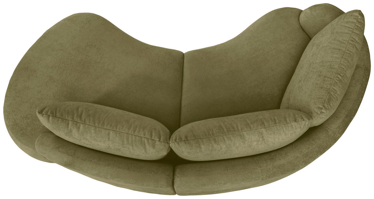 ECKSOFA in Mikrofaser Grün  - Schwarz/Grün, Modern, Kunststoff/Textil (139/250cm) - Livetastic
