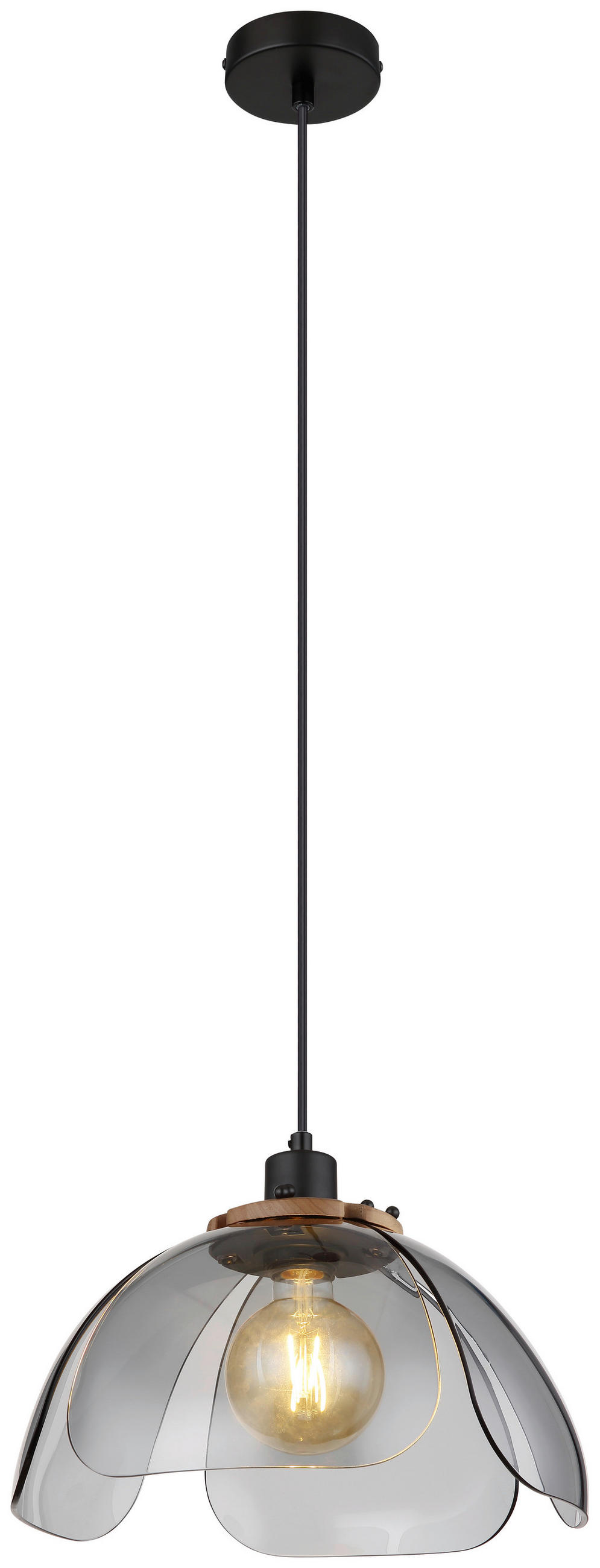 Hängeleuchte H: 120 cm 1- Flammig Retro Look