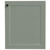 KÜCHENSCHRANKFRONT 60/72/2,2 cm  in Grün  - Edelstahlfarben/Grün, MODERN, Holzwerkstoff/Metall (60/72/2,2cm) - Nobilia