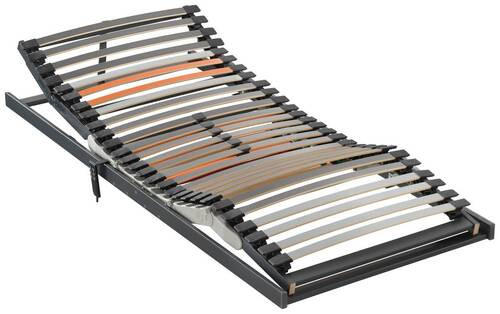 LATTENROST 90/200 cm Kopfteil, Fußteil, Mittelzone verstellbar,  - Anthrazit/Orange, Basics, Holz (90/200cm) - Dieter Knoll
