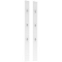 GARDEROBNI PANEL - bela, Moderno, leseni material (13/150/2cm) - Voleo