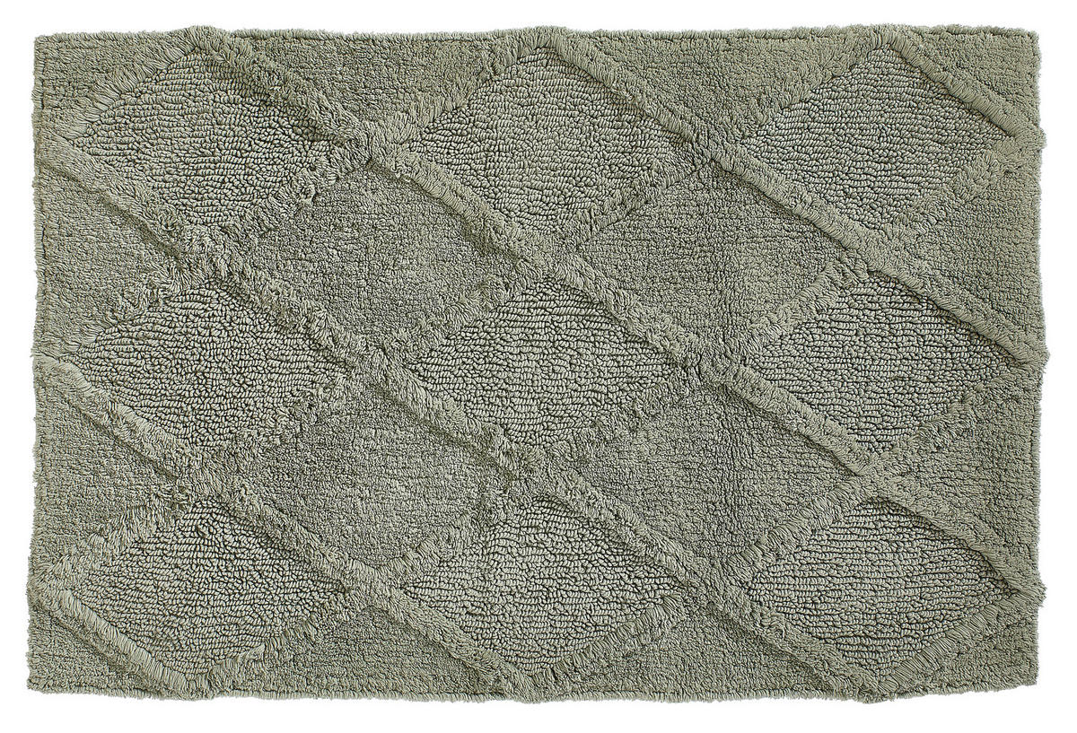 BADEMATTE Grün 60/90 cm  - Grün, Textil (60/90cm) - Esposa