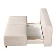 BOXSPRINGSOFA in Webstoff Dunkelrot - Naturfarben/Dunkelrot, MODERN, Holz/Textil (205/93/108cm) - Venda