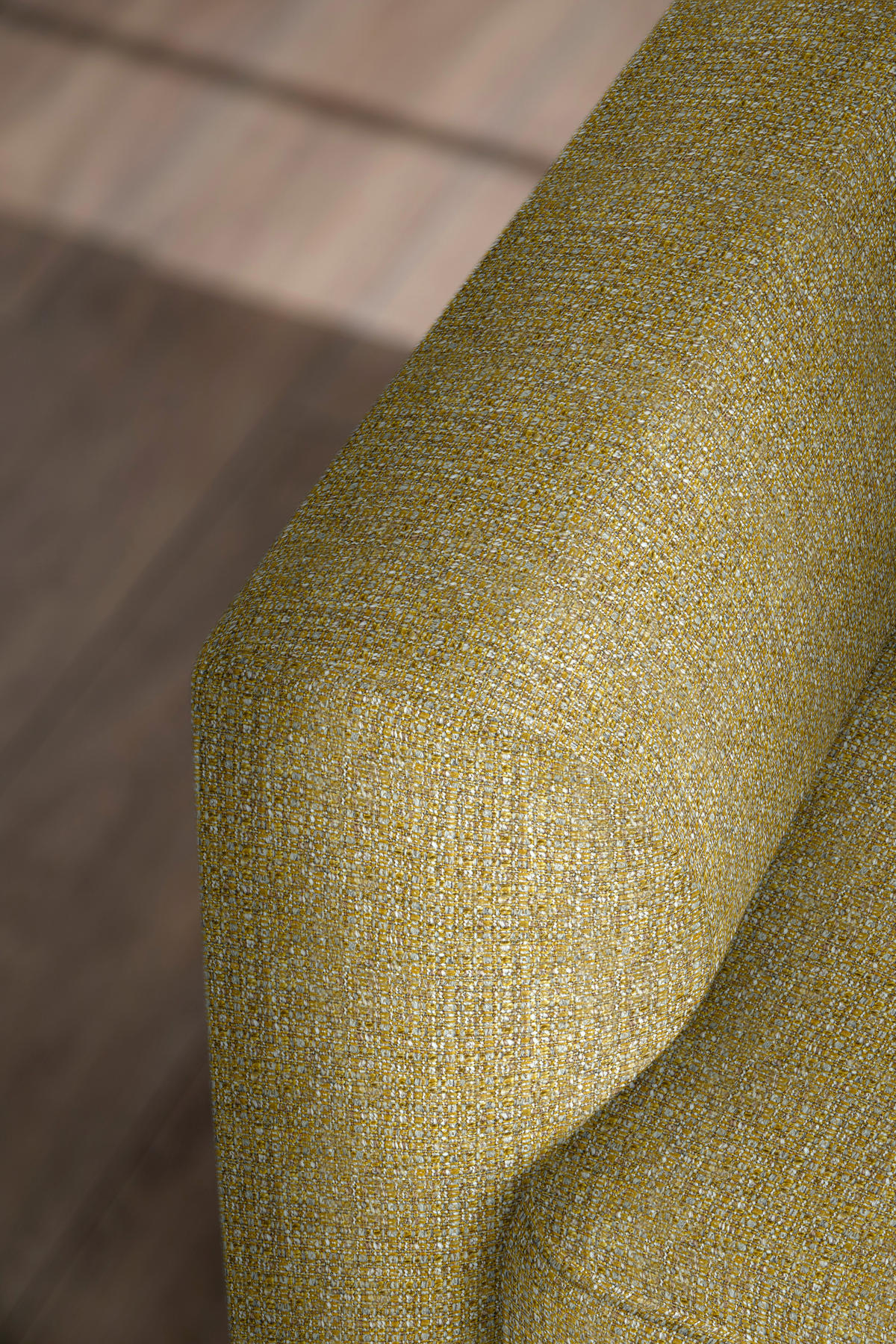 ECKSOFA in Flachgewebe Currygelb  310/195 cm  - Currygelb/Schwarz, Design, Textil/Metall (310/195cm) - Schöner Wohnen