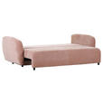 SCHLAFSOFA Flachgewebe Altrosa  - Schwarz/Altrosa, KONVENTIONELL, Kunststoff/Textil (250/74/108cm) - Carryhome