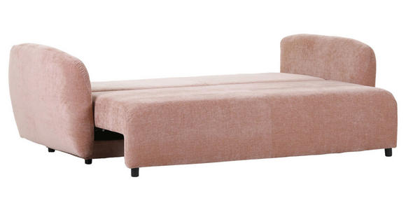 SCHLAFSOFA Flachgewebe Altrosa  - Schwarz/Altrosa, KONVENTIONELL, Kunststoff/Textil (250/74/108cm) - Carryhome