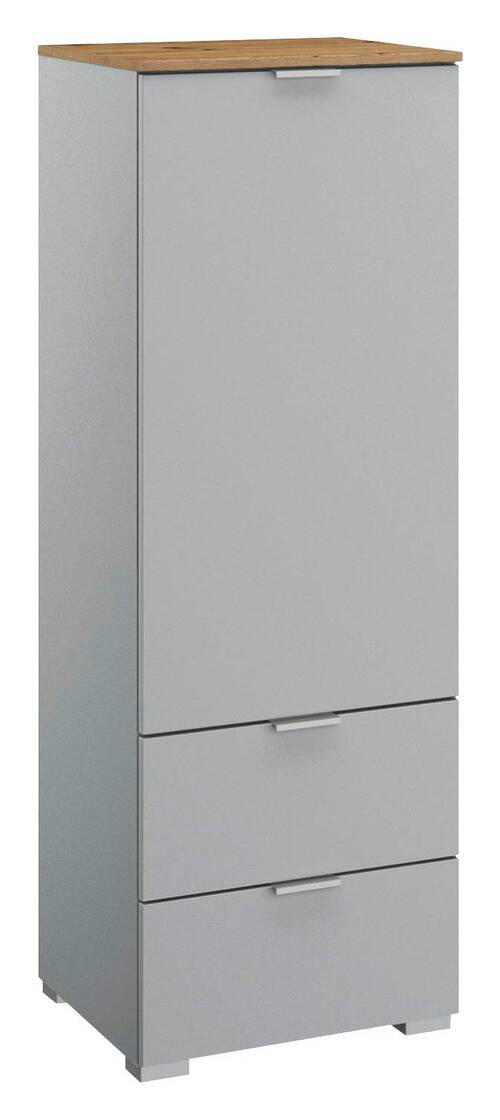 KOMMODE  in 40/119/42 cm  - Eichefarben/Alufarben, Trend, Holzwerkstoff/Kunststoff (40/119/42cm) - Stylife
